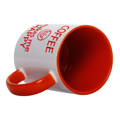 Orange Inner Rim Mug